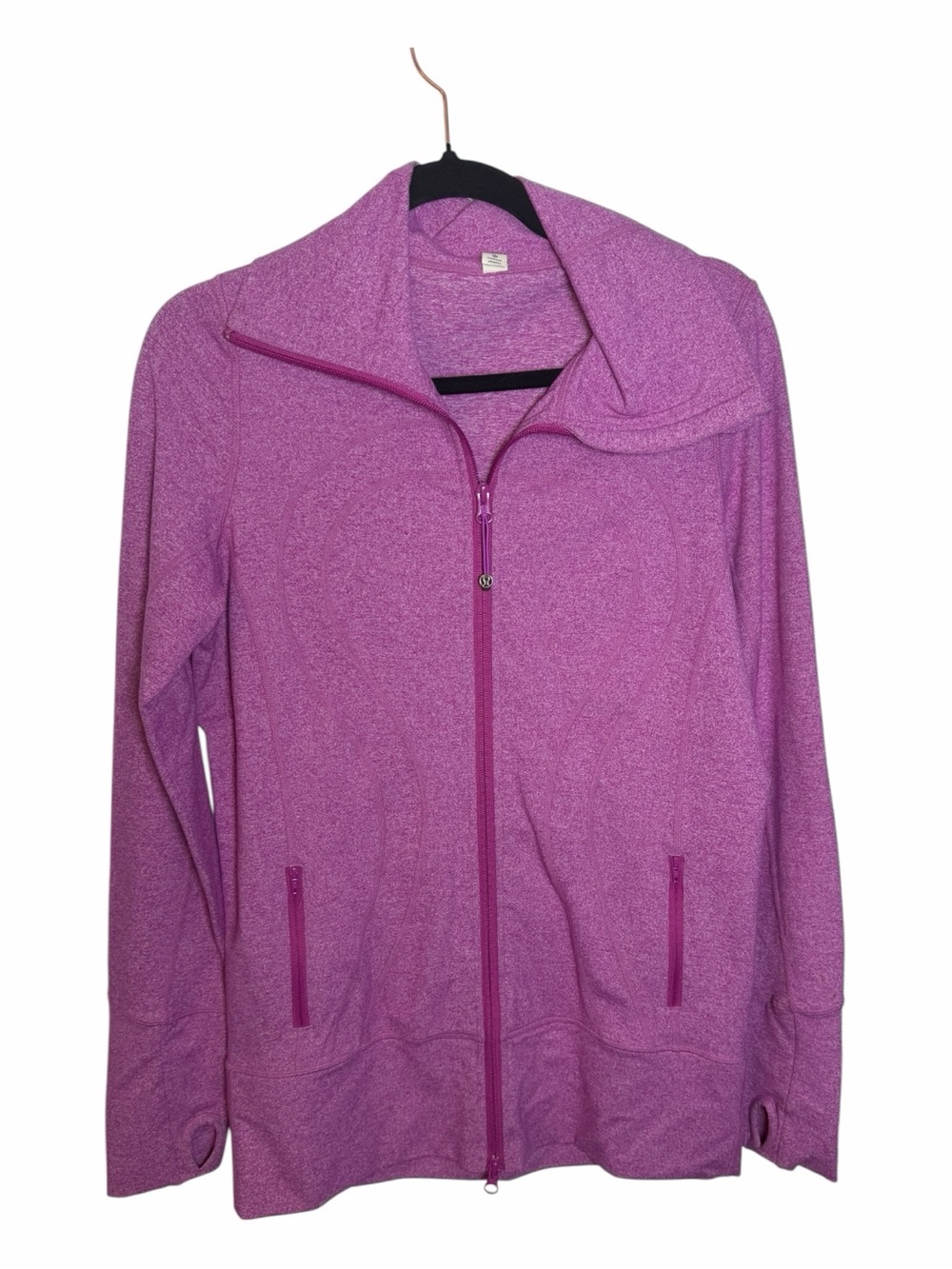 Lululemon In Stride Full Zip Jacket Heathered Violet Size 8